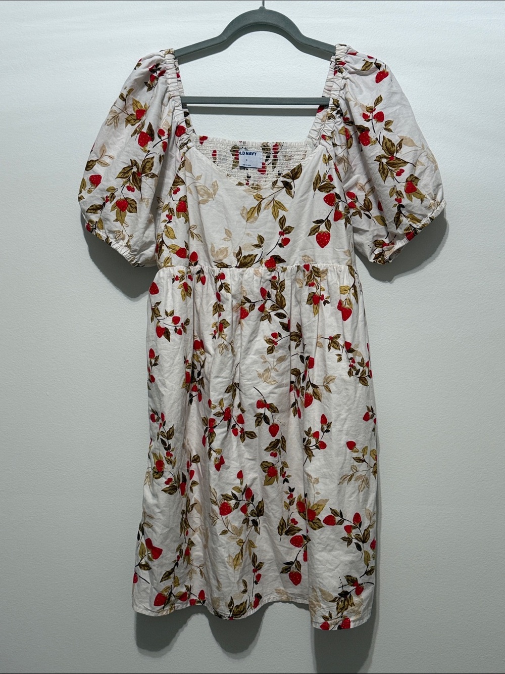 Old Navy strawberry print dress.